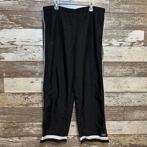Vintage 90s Reebok Black Men's Track Pants Loose Fit Athletic Sweatpants